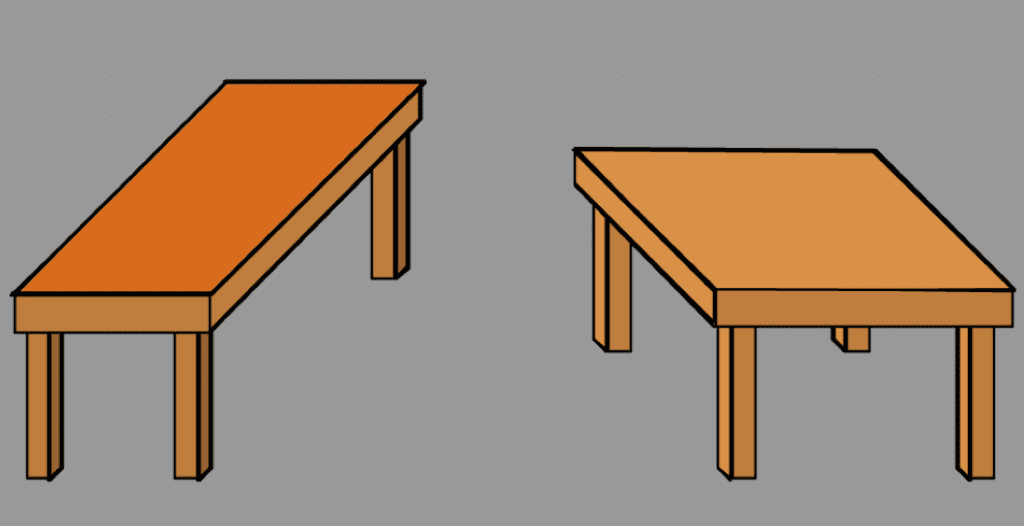 Shepard's 'Turning the Tables' illusion